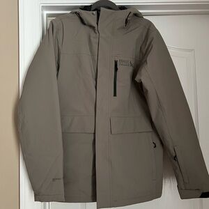 Eddie Bauer Gray Performance Jacket with High Collar